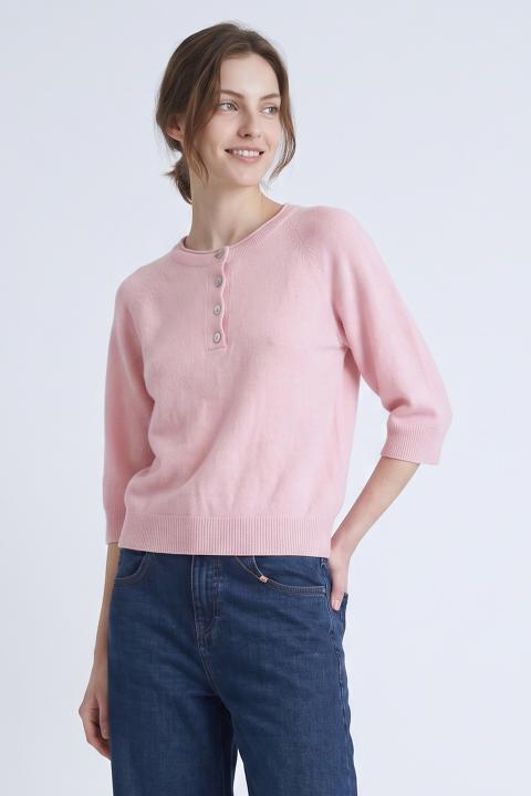 Maglia polo bottoni cipria - Autunno - Inverno 2027 | Brend