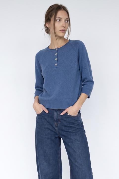 Maglia polo bottoni denim - Autunno - Inverno 2027 | Brend