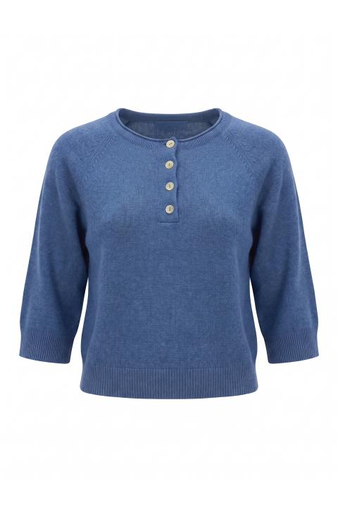 Maglia polo bottoni denim - Autunno - Inverno 2027 | Brend