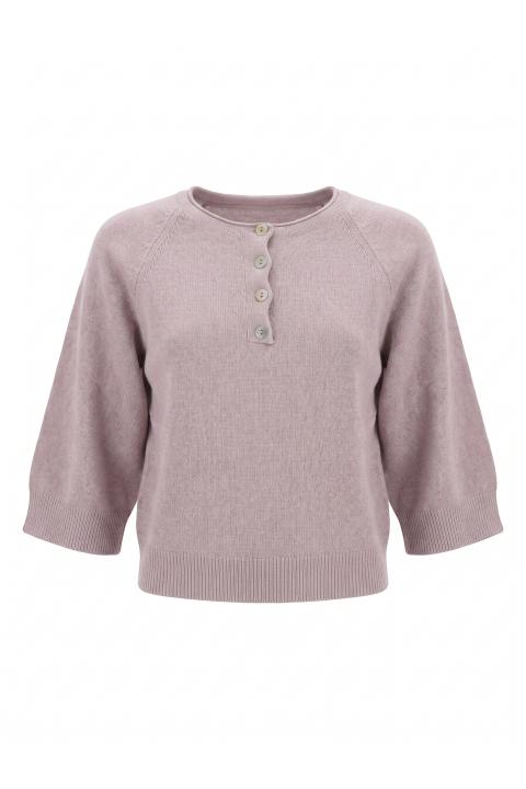 Maglia polo bottoni malva - Autunno - Inverno 2027 | Brend