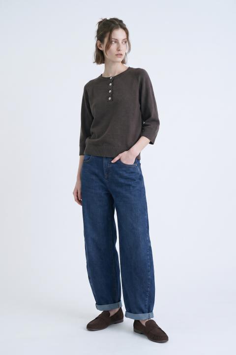 Maglia polo bottoni moro - Autunno - Inverno 2027 | Brend