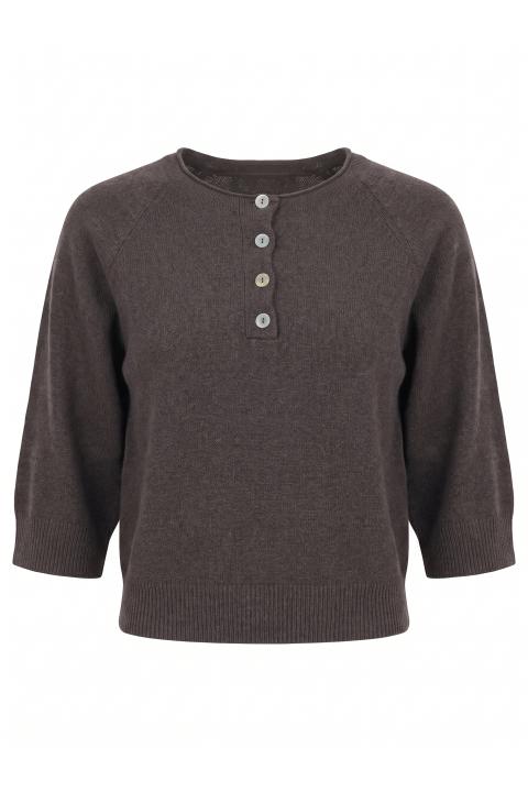 Maglia polo bottoni moro - Autunno - Inverno 2027 | Brend