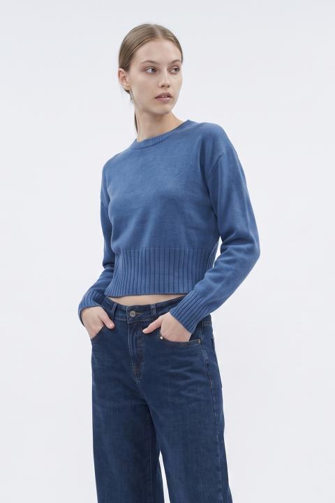 Maglia paricollo denim - Autunno - Inverno 2027 | Brend