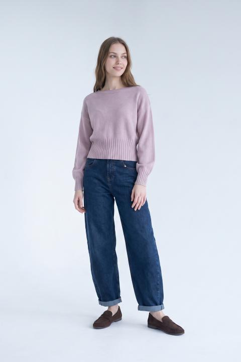 Maglia paricollo malva - Autunno - Inverno 2027 | Brend
