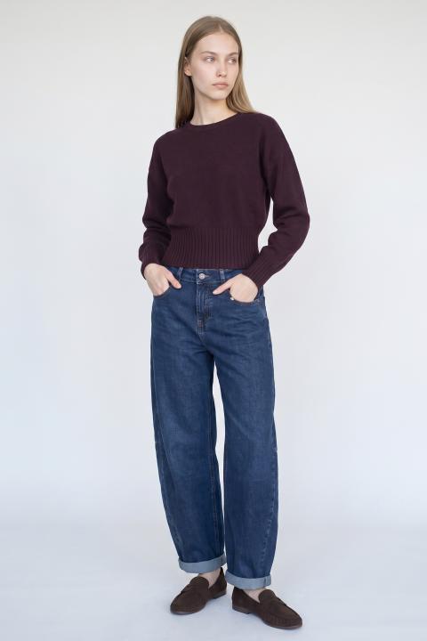 Maglia paricollo melanzana - Autunno - Inverno 2027 | Brend