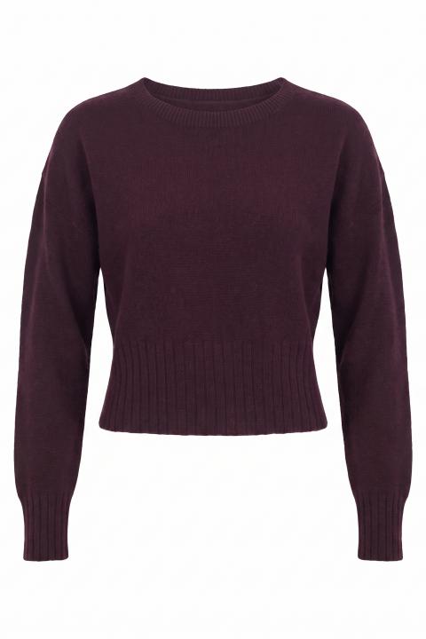 Maglia paricollo melanzana - Autunno - Inverno 2027 | Brend