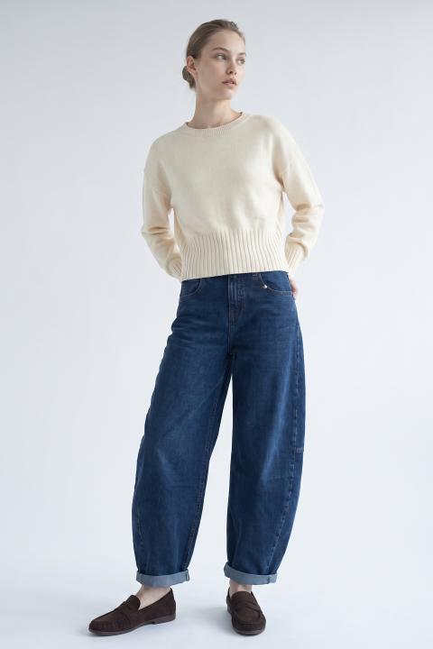 Maglia paricollo panna - Autunno - Inverno 2027 | Brend