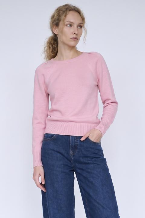 Maglia barca manica arricciata cipria - Autunno - Inverno 2027 | Brend