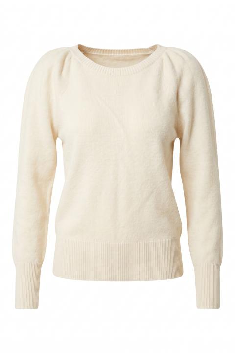 Maglia barca manica arricciata panna - Autunno - Inverno 2027 | Brend