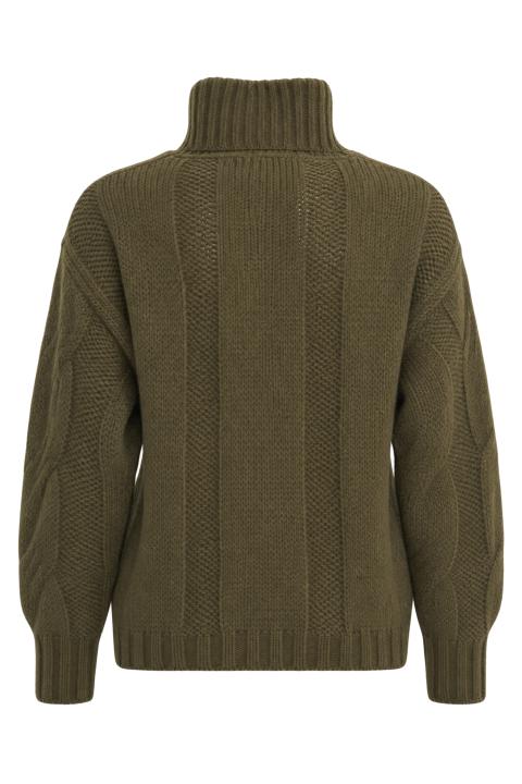 Maglia collo imbuto treccia militare - Autunno - Inverno 2027 | Brend
