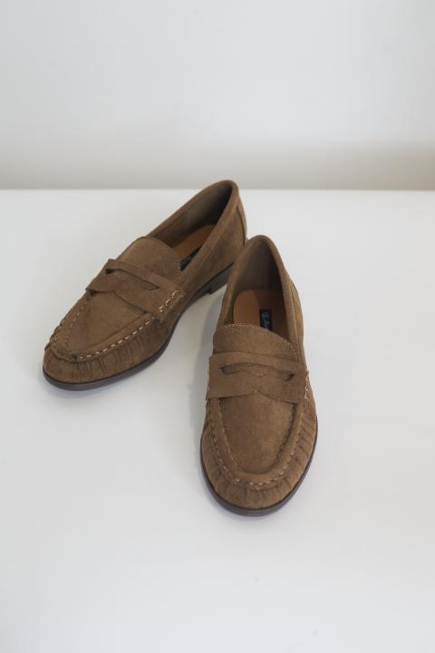 Mocassino effetto suede beige - Autunno - Inverno 2027 | Brend
