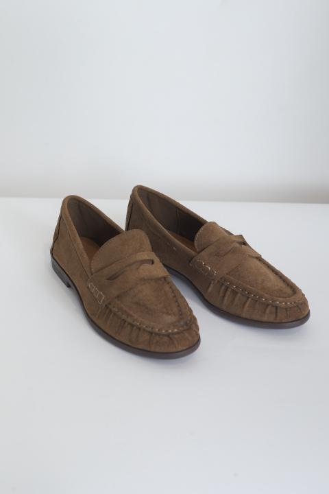 Mocassino effetto suede beige - Autunno - Inverno 2027 | Brend