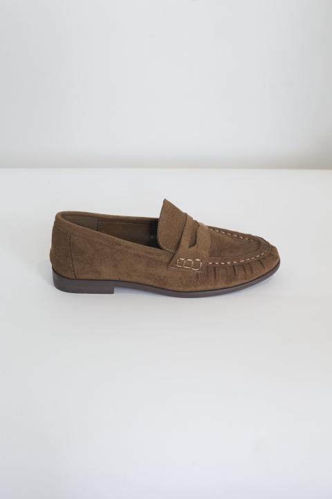Mocassino effetto suede beige - Autunno - Inverno 2027 | Brend