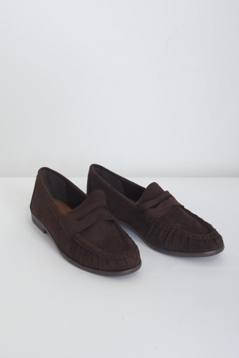 Mocassino effetto suede moro - Autunno - Inverno 2027 | Brend