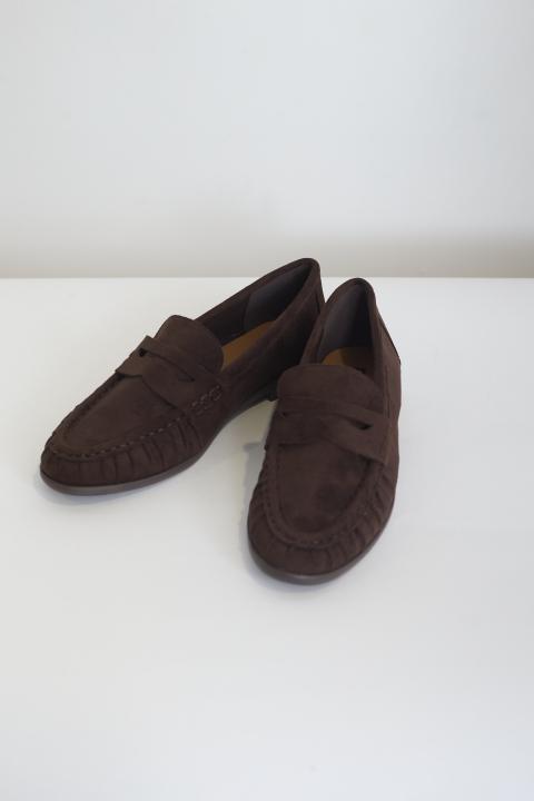Mocassino effetto suede moro - Autunno - Inverno 2027 | Brend