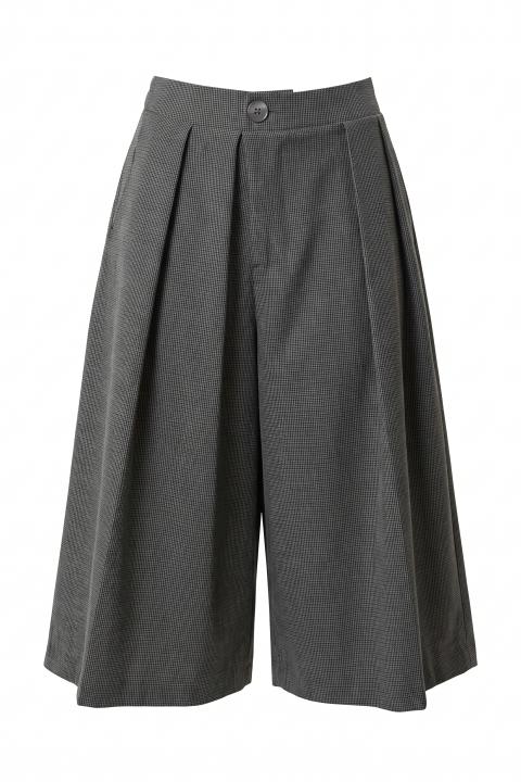 Panta-gonna pinces check grigio scuro - Autunno - Inverno 2027 | Brend