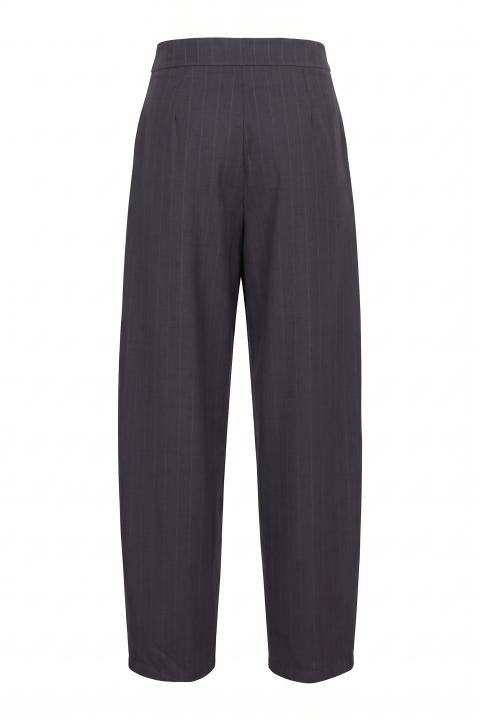 Pantalone piega gessatao antracite - Autunno - Inverno 2027 | Brend