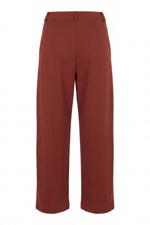 Pantalone gamba dritta punto Milano coccio - Autunno - Inverno 2027 | Brend