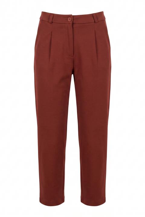 Pantalone baggy punto Milano coccio - Autunno - Inverno 2027 | Brend