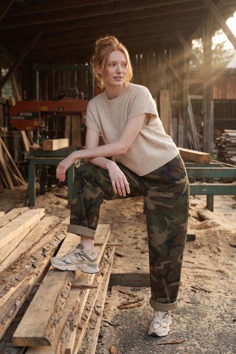 Pantalone baggy elastico camouflage - Autunno - Inverno 2027 | Brend