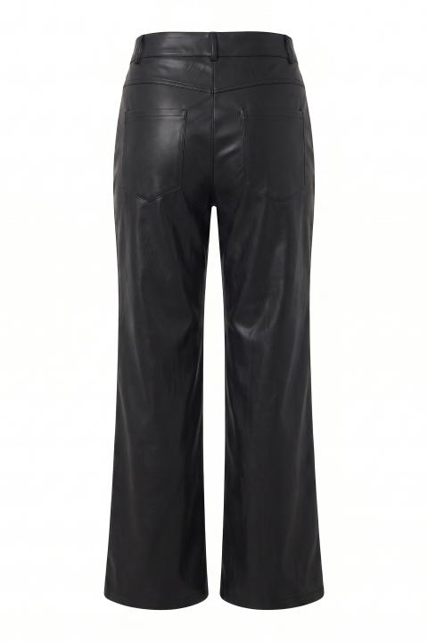 Pantalone palazzo effetto pelle nero - Autunno - Inverno 2027 | Brend