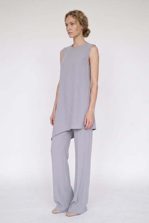 Pantalone palazzo elastico dietro cemento - Autunno - Inverno 2027 | Brend