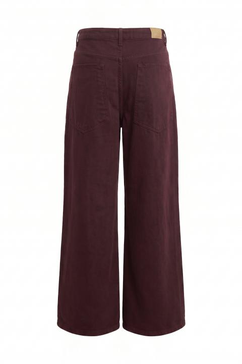 Pantalone palazzo denim borgogna - Autunno - Inverno 2027 | Brend