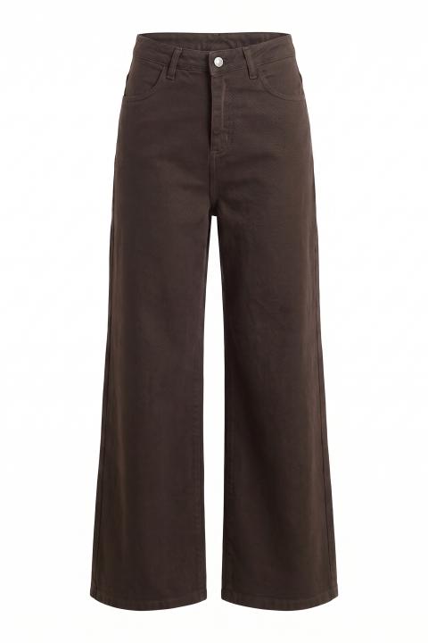 Pantalone palazzo denim cioccolato - Autunno - Inverno 2027 | Brend