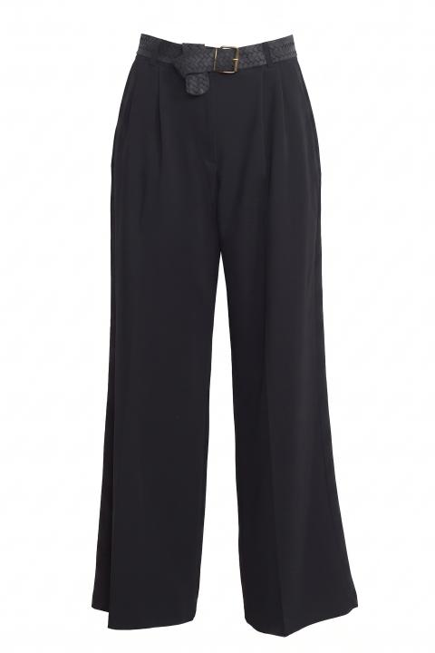 Pantalone gamba larga pinces nero - Autunno - Inverno 2027 | Brend