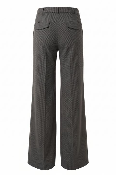 Pantalone palazzo check check grigio scuro - Autunno - Inverno 2027 | Brend