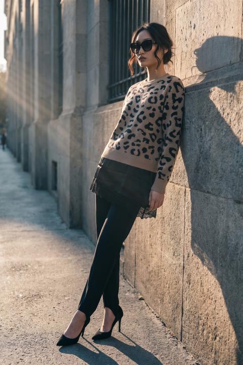 Pantalone ghette nero - Autunno - Inverno 2027 | Brend
