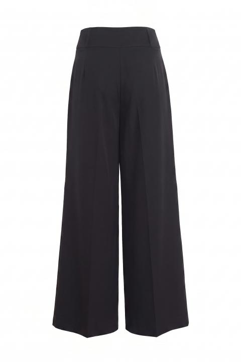 Pantalone gamba dritta pinces nero - Autunno - Inverno 2027 | Brend