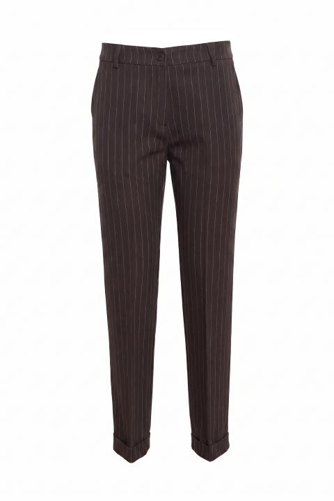 Pantalone chinos gessato moro - Autunno - Inverno 2027 | Brend