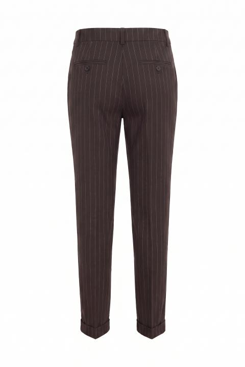 Pantalone chinos gessato moro - Autunno - Inverno 2027 | Brend