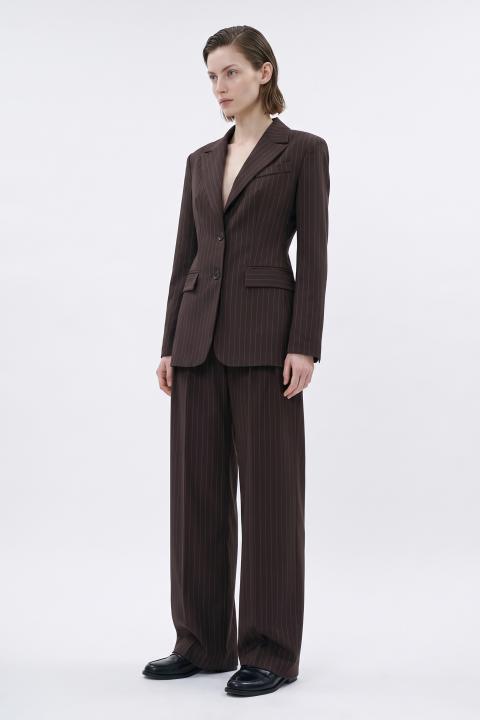 Pantalone pinces gessato moro - Autunno - Inverno 2027 | Brend