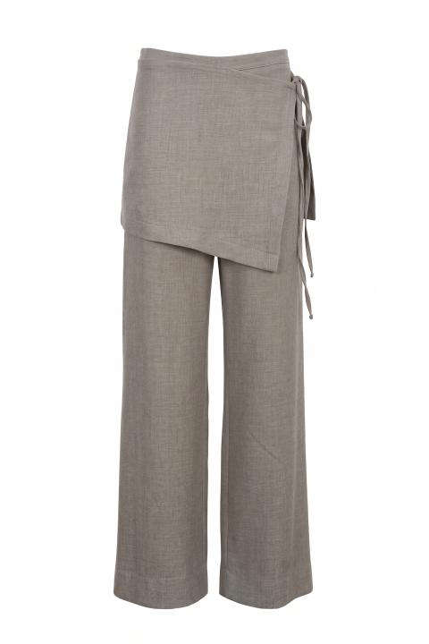 Pantalone con gonnellino beige - Autunno - Inverno 2027 | Brend
