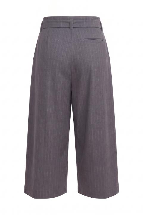 Bermuda pinces gessato grigio - Autunno - Inverno 2027 | Brend