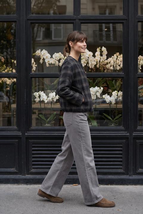 Pantalone gamba dritta grigio - Autunno - Inverno 2027 | Brend