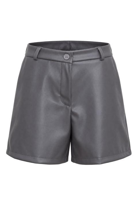 Shorts effetto pelle grigio - Autunno - Inverno 2027 | Brend