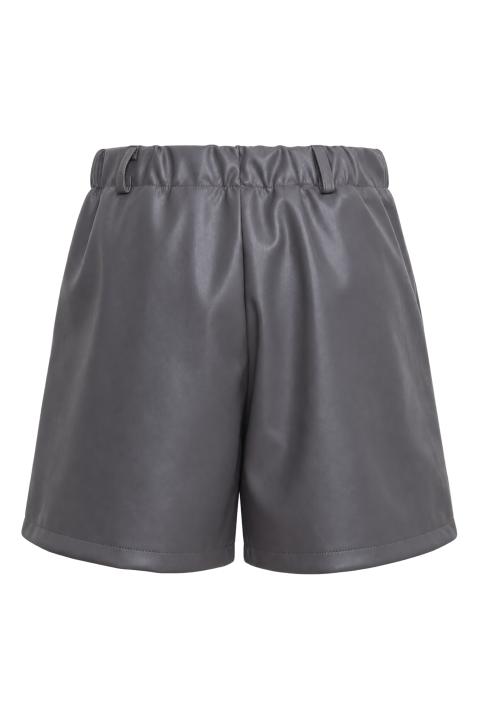 Shorts effetto pelle grigio - Autunno - Inverno 2027 | Brend