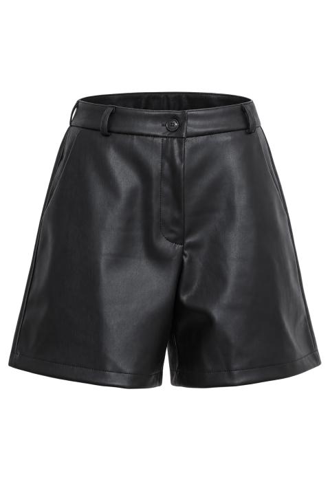 Shorts effetto pelle nero - Autunno - Inverno 2027 | Brend
