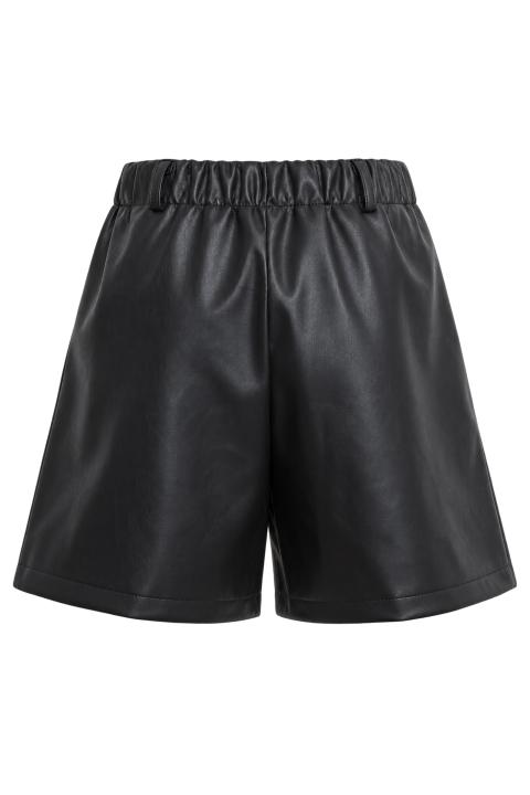 Shorts effetto pelle nero - Autunno - Inverno 2027 | Brend