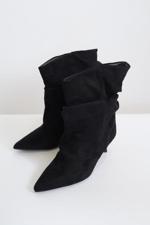 Stivaletto suede arriciatura black - Autunno - Inverno 2027 | Brend