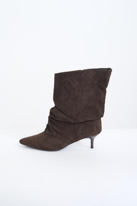 Stivaletto suede arriciatura brown - Autunno - Inverno 2027 | Brend