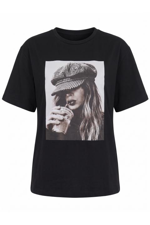 T-shirt Woman/hat nero - Autunno - Inverno 2027 | Brend
