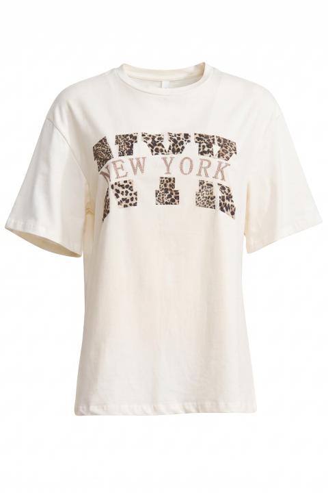 T-shirt New York panna - Autunno - Inverno 2027 | Brend