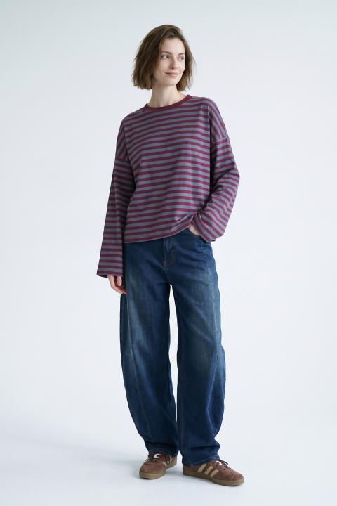 T-shirt over manica lunga rigo chianti/jeans - Autunno - Inverno 2027 | Brend