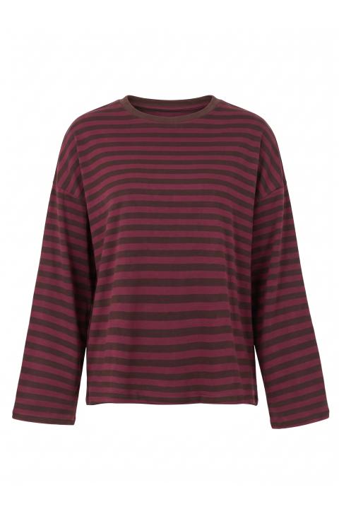 T-shirt over manica lunga rigo moro/chianti - Autunno - Inverno 2027 | Brend