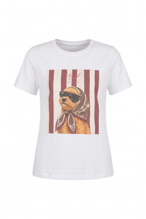 T-shirt Barboncino bianco - Autunno - Inverno 2027 | Brend