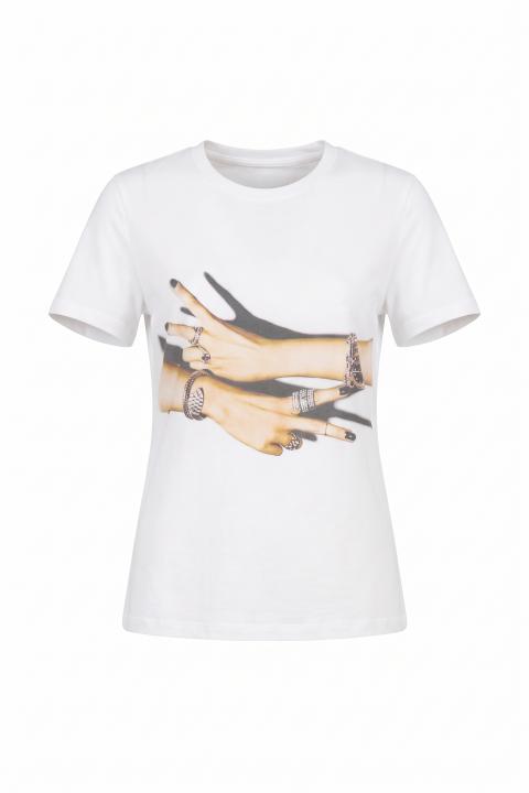 T-shirt mani/orologio bianco - Autunno - Inverno 2027 | Brend